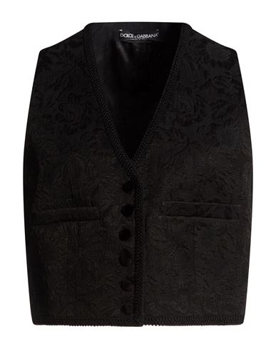 Dolce & Gabbana Woman Tailored Vest Black Size 0 Cotton, Silk, Viscose