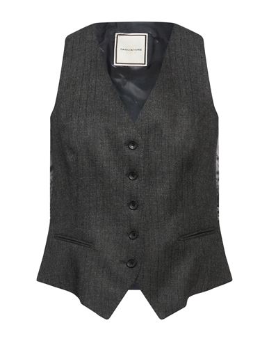 Tagliatore 02-05 Woman Tailored Vest Charcoal Size 6 Viscose, Virgin Wool, Polyester, Elastane In Grey