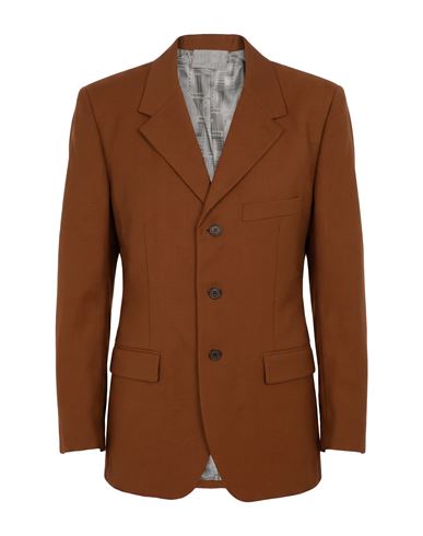 Vtmnts Woman Blazer Brown Size Xs Virgin Wool, Elastane