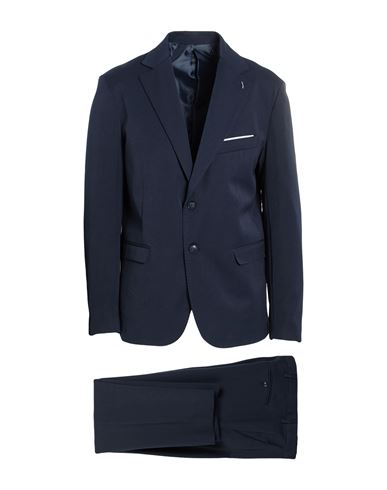 Over-d Over/d Man Suit Midnight Blue Size 42 Polyester, Viscose, Elastane