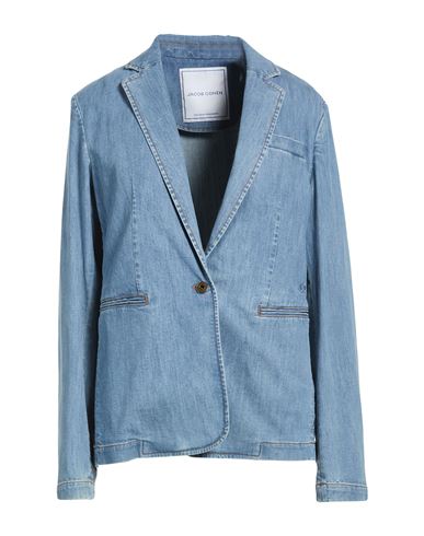 Jacob Cohёn Woman Blazer Blue Size 2 Cotton, Modal, Silk, Elastane