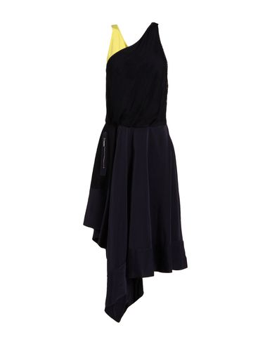 Woman Midi dress Midnight blue Size 4 Silk, Elastane