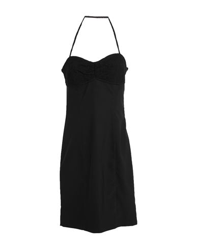 Woman Mini dress Black Size 12 Polyester, Elastane