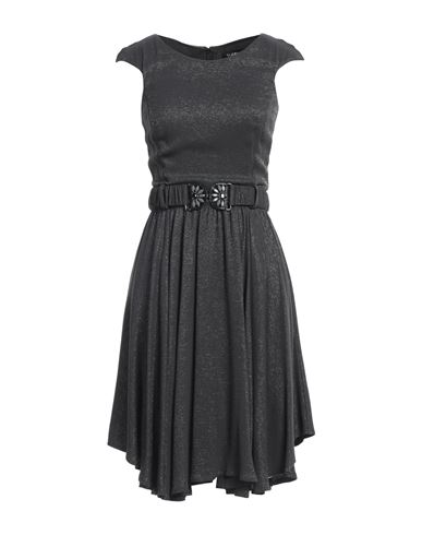 Woman Midi dress Steel grey Size 6 Viscose, Polyester, Polyamide