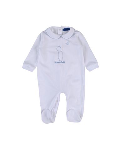 Brooksfield Newborn Boy Baby Jumpsuits & Overalls White Size 3 Cotton, Elastane