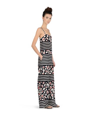 REDValentino SUMMER LEO AND STRIPED SILK JUMPSUIT - Jumpsuit for Women ...