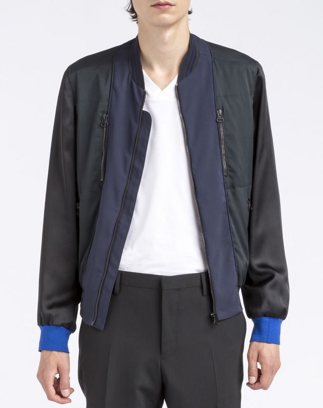 Mix Material Jacket, Outerwear Men Online Store