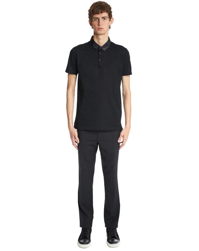 Lanvin Piqué Slim Fit Polo, Polos & T Shirts Men | Lanvin Online Store