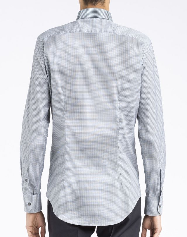 Contrasting Small Collar Waisted Shirt, Shirt Men | Online Store