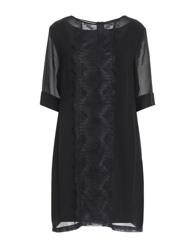 Hanita Woman Short Dress Black Size L Polyester