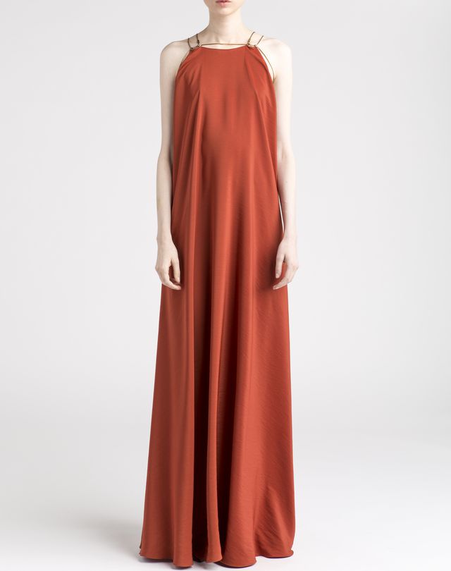 Lanvin Long Flared Dress, Long Dress Women | Lanvin Online Store
