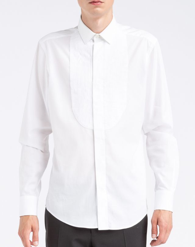 Lanvin Waisted Shirt With Small Collar Grosgrain Ribbon Placket, Shirt ...