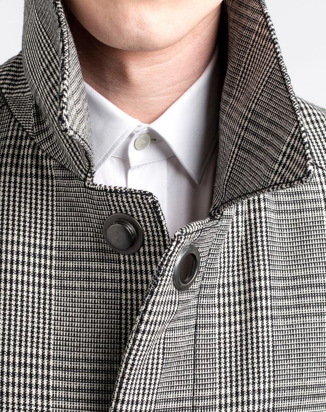 Prince Of Wales Coat With Large Popper Buttons, Outerwear Men | Online ...