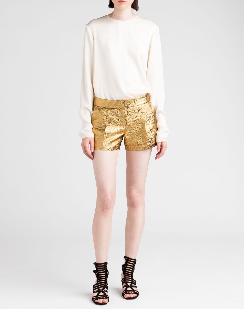 Lanvin Cotton Lamé Shorts, Shorts Women | Lanvin Online Store