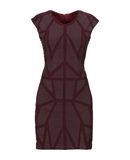 PHILIPP PLEIN Damen Kurzes Kleid Farbe Bordeaux Größe 4