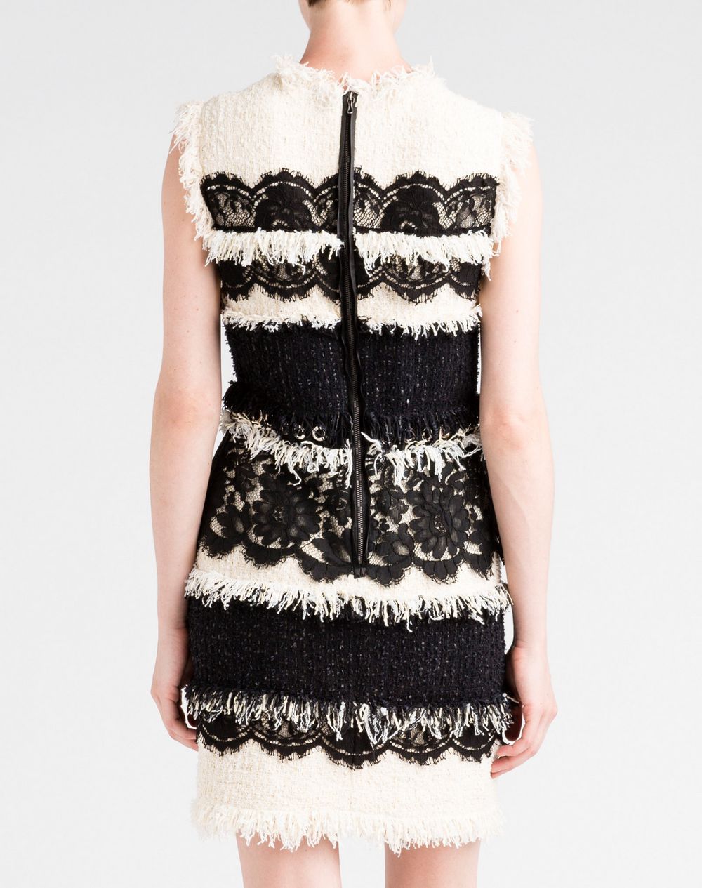 Lanvin Lace And Tweed Dress Women Lace And Tweed Dress Lanvin