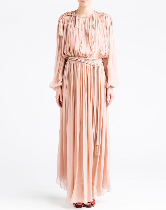 Lanvin Long Flared Dress, Long Dress Women | Lanvin Online Store