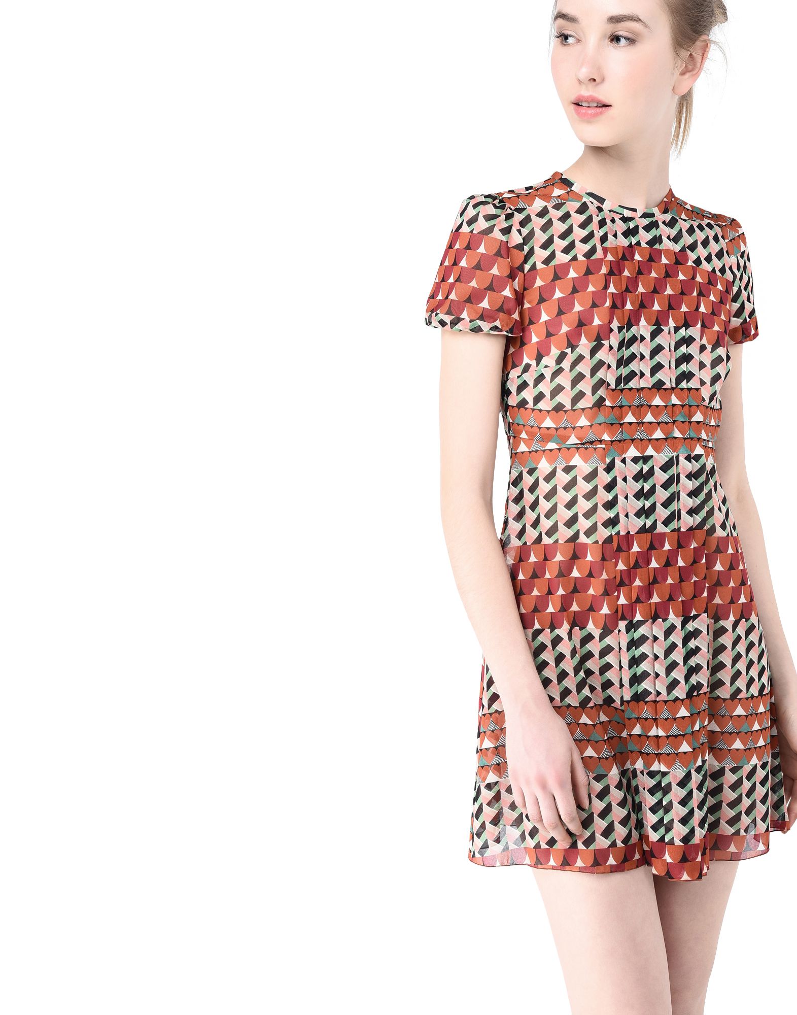 REDValentino Geometric Patchwork Printed Silk Dress - Dress for Women ...
