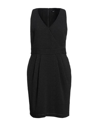 Woman Mini dress Black Size M Polyester, Viscose, Elastane