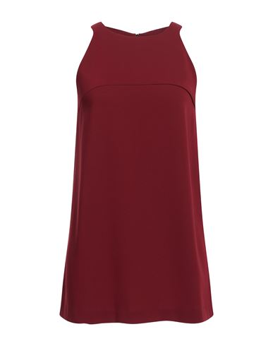 Aspesi Woman Top Burgundy Size 8 Triacetate, Polyester In Red