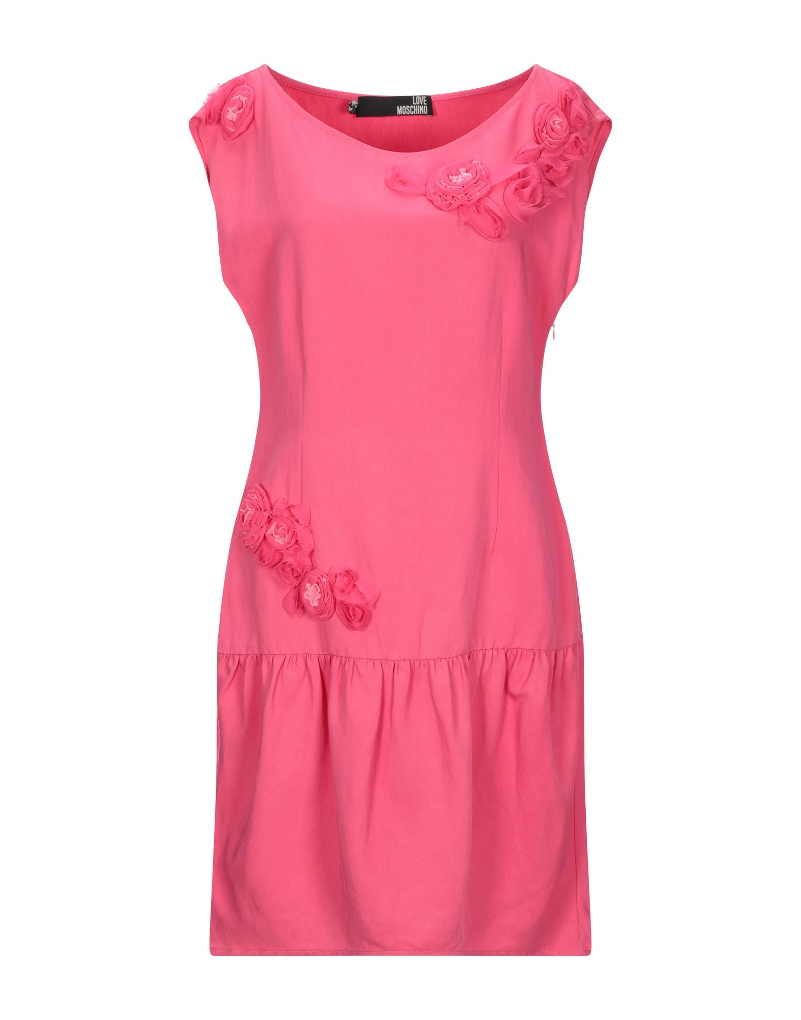 Love Moschino Short Dress In Fuchsia | ModeSens