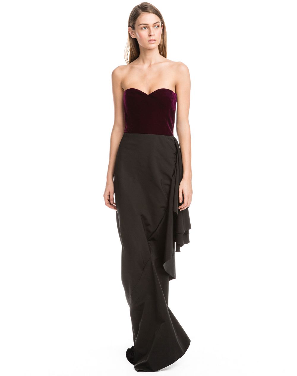 abito bustier lungo