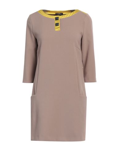 Woman Mini dress Dove grey Size 10 Polyester, Viscose, Elastane, Acetate