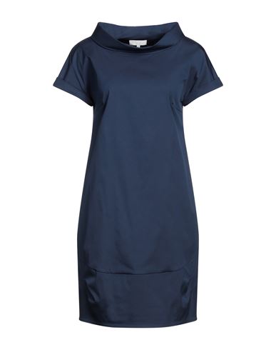 Woman Mini dress Blue Size 2 Cotton, Polyamide, Elastane