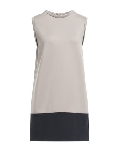 Woman Mini dress Dove grey Size 6 Polyester, Elastane
