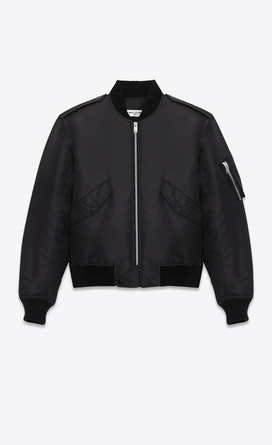 saint laurent bomber jacket in nylon