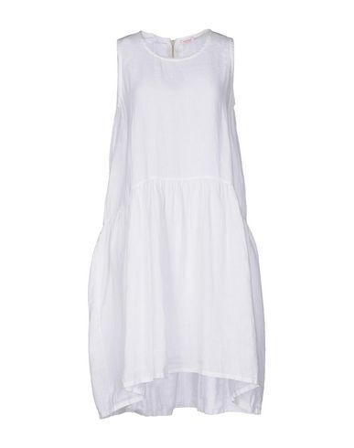 Shop Rossopuro Woman Midi Dress White Size S Linen