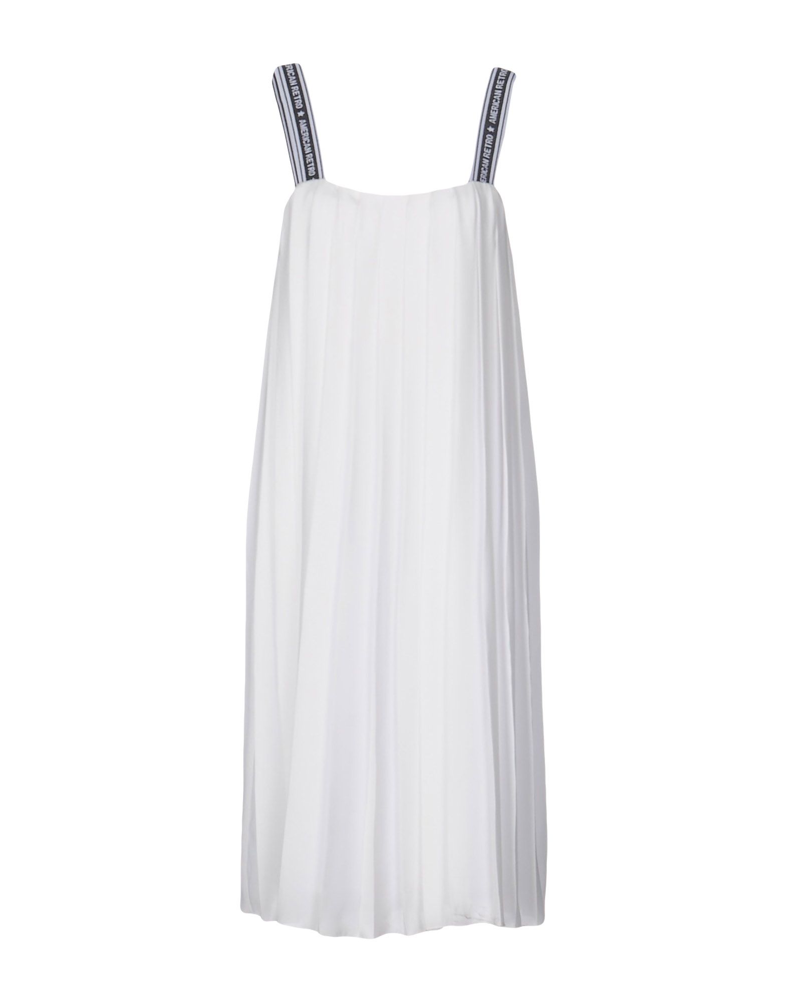 American Retro Knee-length Dress In White