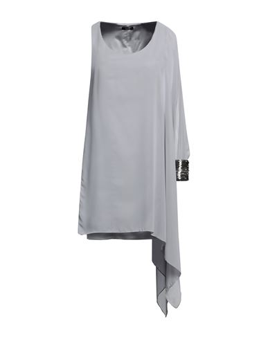 Woman Mini dress Light grey Size M Polyester, Elastane