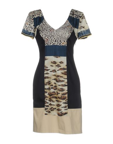 Pianurastudio Woman Mini Dress Midnight Blue Size 12 Cotton, Silk, Elastane