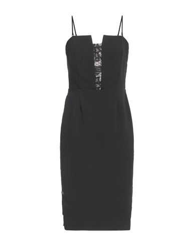 Woman Mini dress Black Size XL Polyester, Elastane