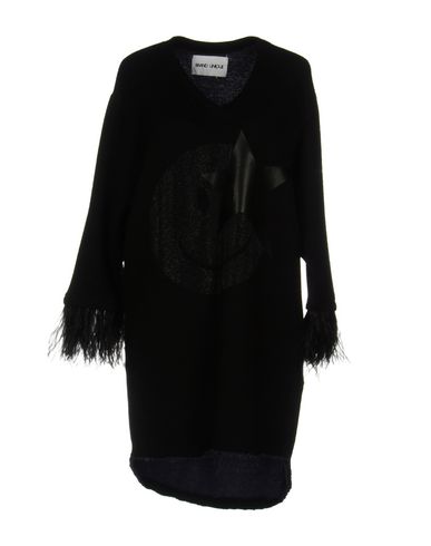 Brand Unique Woman Short dress Black Size 3 Wool, Cotton, Viscose, Cashmere, Synthetic fibers