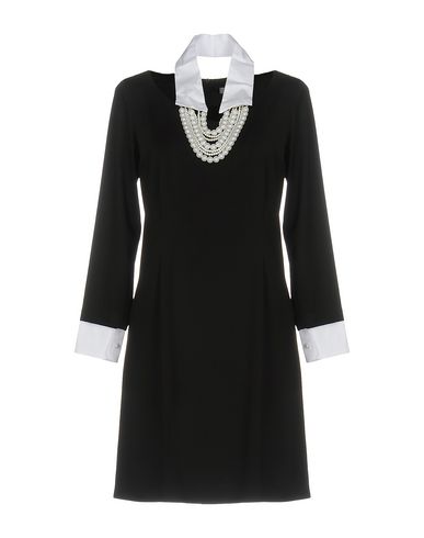 LUCKYLU  Milano Luckylu Milano Woman Short dress Black Size 6 Polyester, Elastane