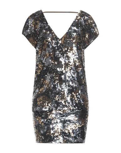 Pinko Woman Mini Dress Lead Size 8 Polyamide, Polyester, Elastane In Grey
