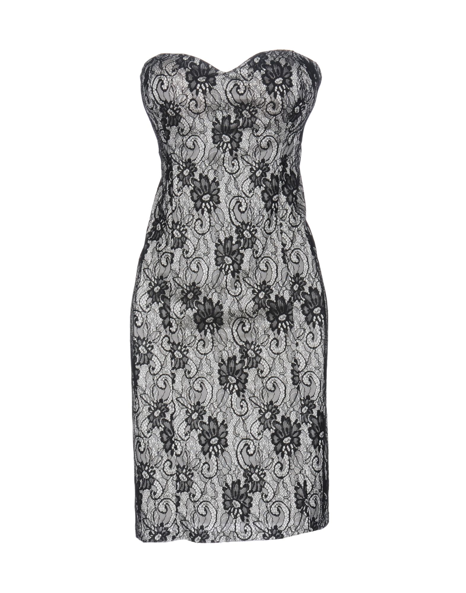 Короткое платье  - Белый,Красный цвет