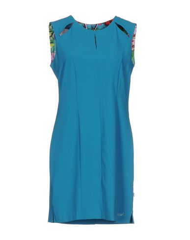 Blugirl Blumarine Woman Short dress Turquoise Size 6 Polyester, Rayon, Elastane