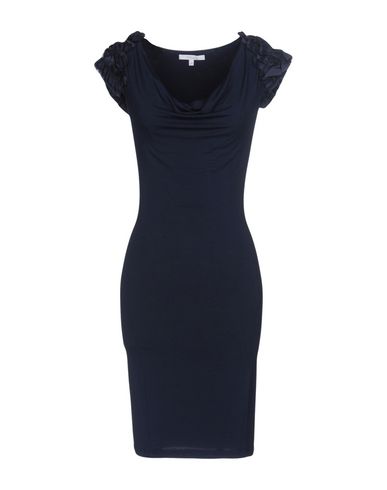 Woman Midi dress Midnight blue Size 6 Bamboo, Elastane