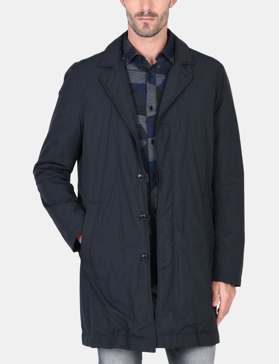 Armani Exchange CAMO LINED SLEEK TRENCH COAT, Coat for Men | A|X Online ...