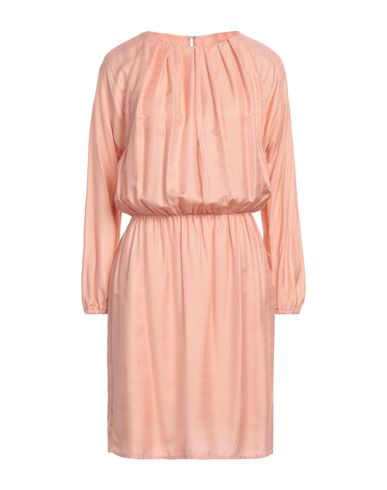 Woman Mini dress Salmon pink Size 8 Viscose, Silk
