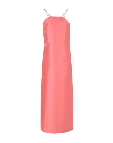 Woman Maxi dress Pink Size 4 Polyester, Silk
