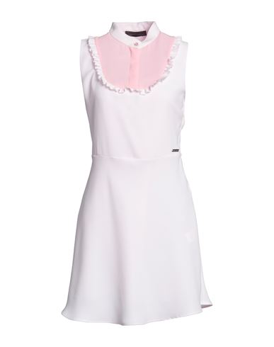 Frankie Morello Woman Mini Dress Light Pink Size 12 Polyester, Elastane