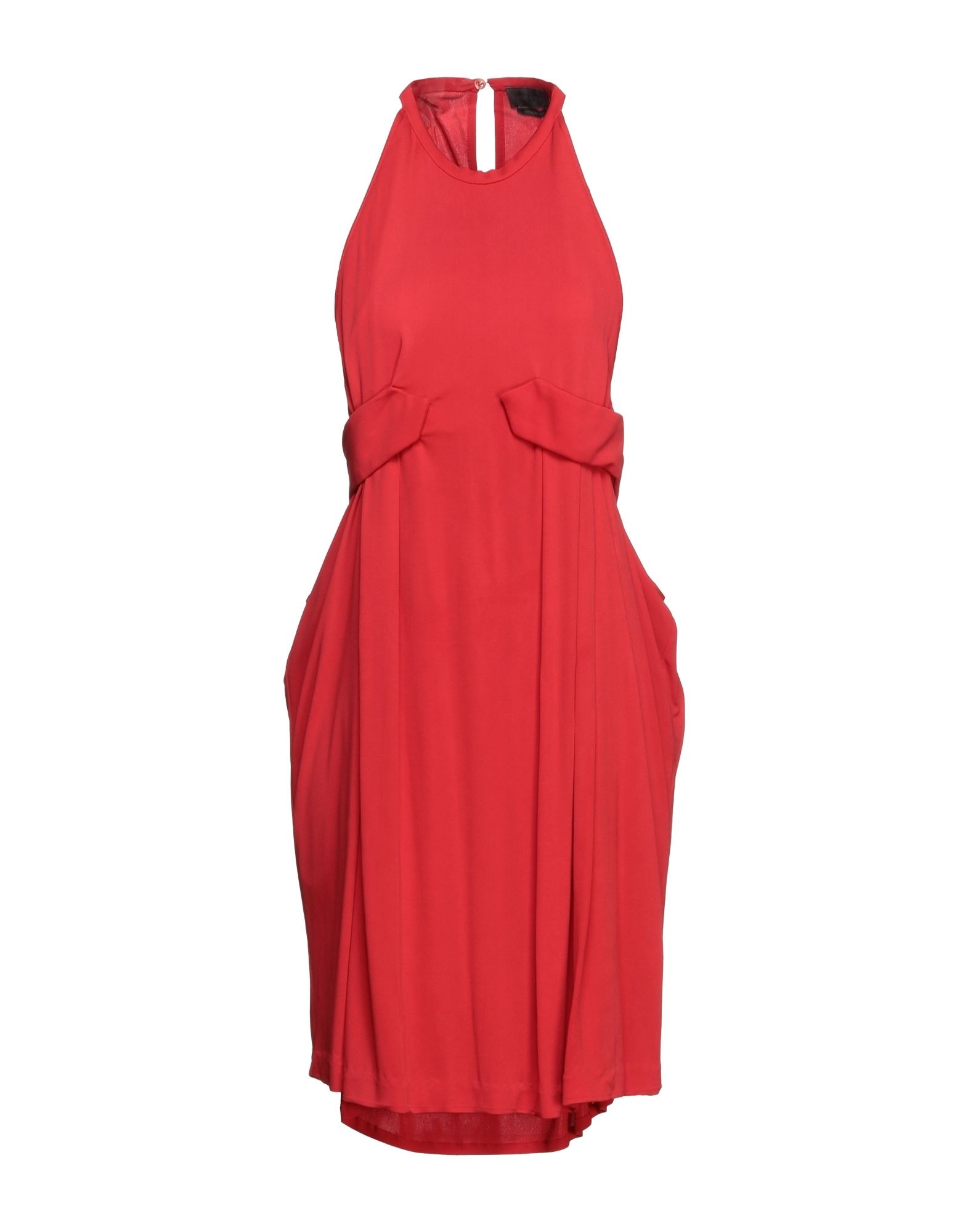 Halston Short Dresses In Red