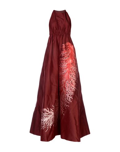 Woman Maxi dress Burgundy Size 10 Silk