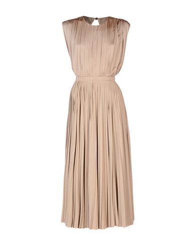 Woman Midi dress Beige Size 6 Silk