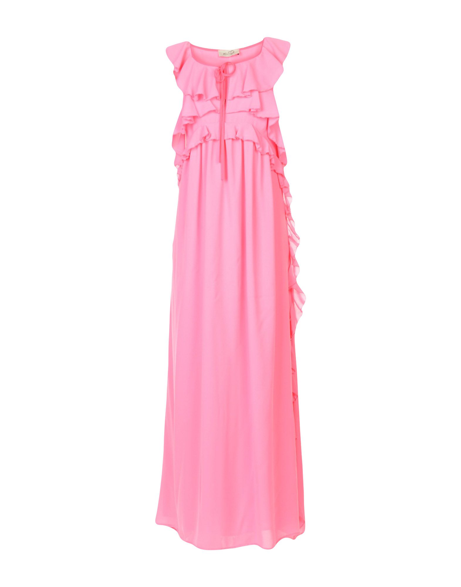 Ki6? Who Are You? Woman Long Dress Fuchsia Size 6 Polyester In Pink