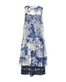 DONDUP Damen Kurzes Kleid Farbe Blau Gr��e 4